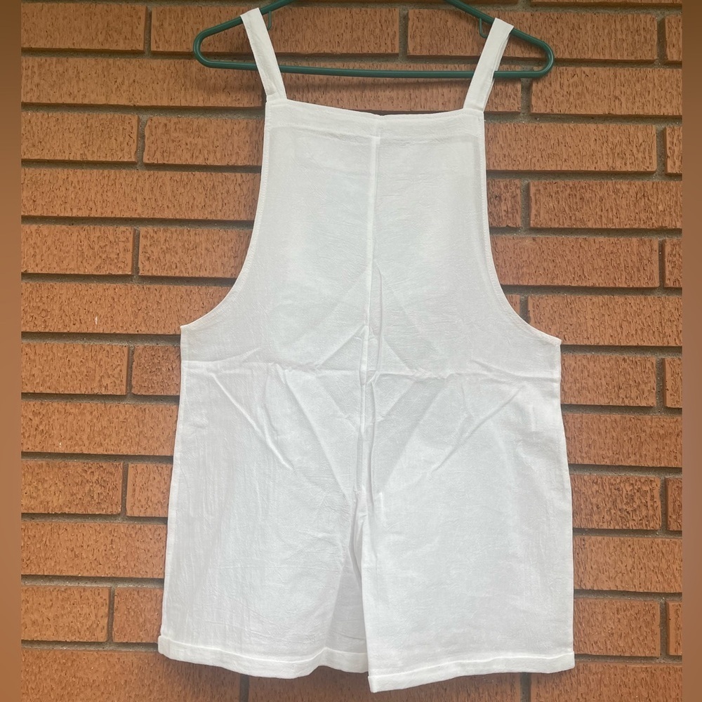 Women's Cream Jumpsuit Romper - Picture 9 of 12